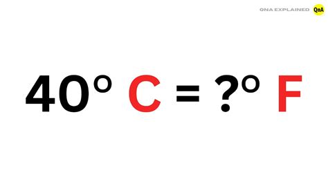 40 Degrees Celsius Conversion