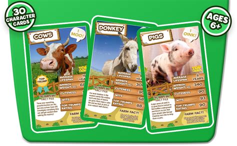Amazon Com Top Trumps Farm Animals Classics Card Game Find Out The Amazon Com Top Trumps Farm Animals Classics Card Game Find Out The