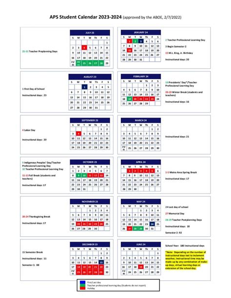 5 APS Atlanta Calendar Tips