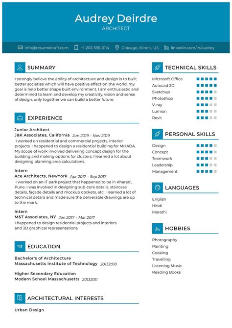 Architecture Resume Examples Template For 2025 Architecture Resume Examples Template For 2025