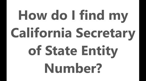 5 CA State Numbers