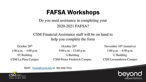 5 CSM Financial Aid Tips