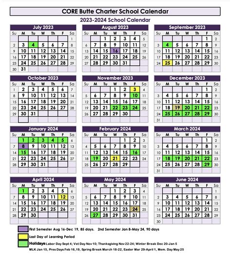 CSU Break Schedule Dates