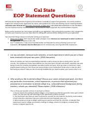 5 CSU EOP Questions