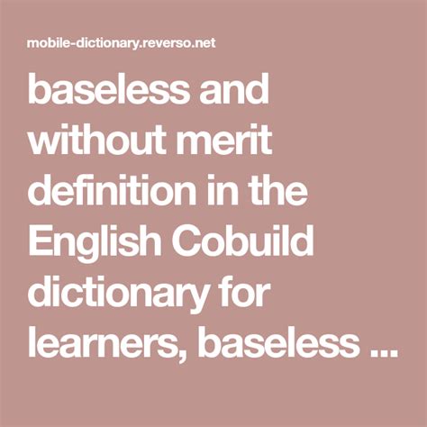 5 Ways to Define Without Merit