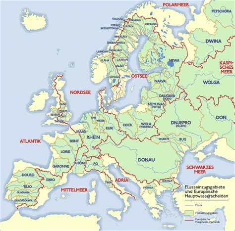 Europe Map With Rivers Europe Map With Rivers