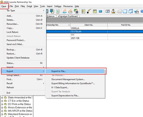 How To Download Your Lacerte Client List For Bulk Upload To Tallyfor Tallyfor Knowledge Base How To Download Your Lacerte Client List For Bulk Upload To Tallyfor Tallyfor Knowledge Base