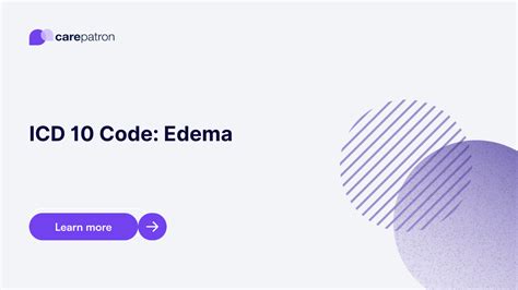5 ICD Codes Edema