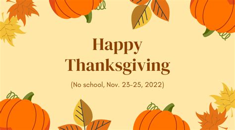 Newsroom No School For Students From Nov 23 25 For Thanksgiving Break Newsroom No School For Students From Nov 23 25 For Thanksgiving Break