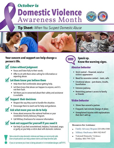October Domestic Violence Awareness Month Dyess Air Force Base News October Domestic Violence Awareness Month Dyess Air Force Base News
