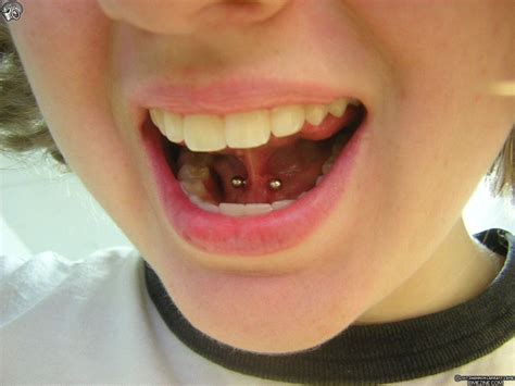 Tongue Piercing Underneath Guide