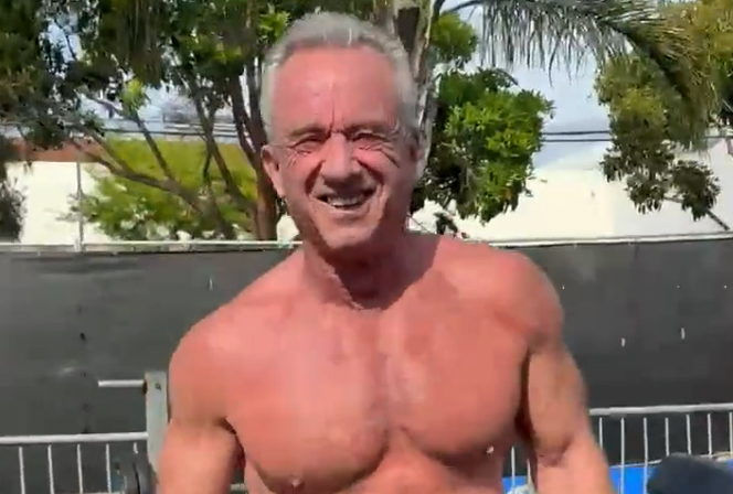 Presidential Candidate Robert F Kennedy Jr Goes Shirtless In Workout Presidential Candidate Robert F Kennedy Jr Goes Shirtless In Workout