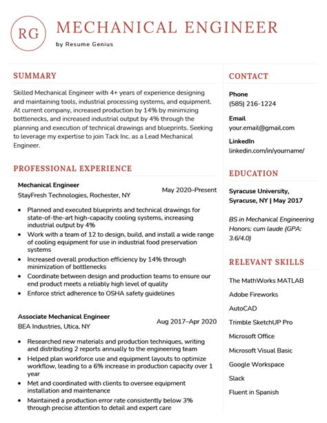 5 Tips Engineering Resume