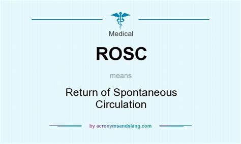 5 Rosc Medical Tips