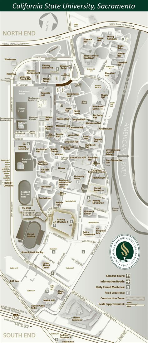 Sacramento State Campus Map California State University Sacramento Sacramento State Campus Map California State University Sacramento