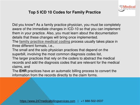 Top 5 Icd 10 Codes For Family Practice Top 5 Icd 10 Codes For Family Practice
